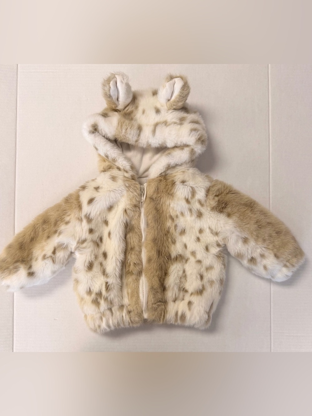 Restoration Hardware RH BABY Snow Leopard Halloween Costume Jacket 18m/2T